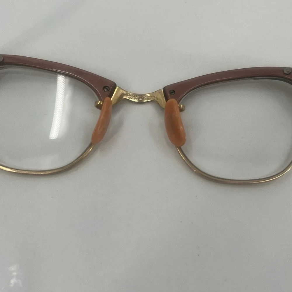 Artcraft Vintage Ornate Cat Eye Rhinestones Eyeglass Frames 1/10 12k GF 22MM‎